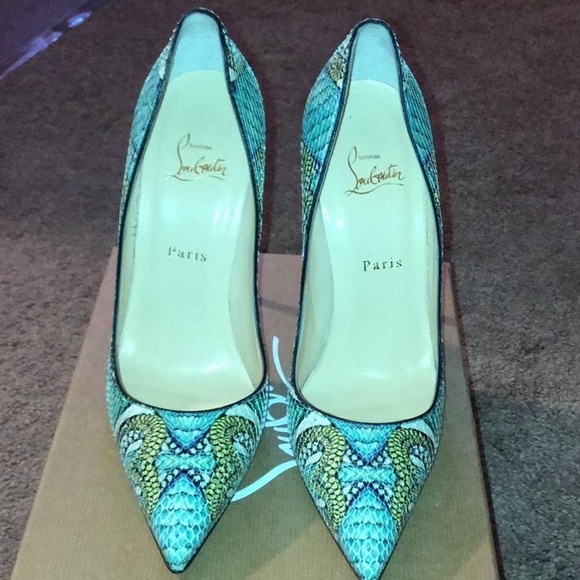 Christian Louboutin USA Python Mutli Color - Picture 7 of 8